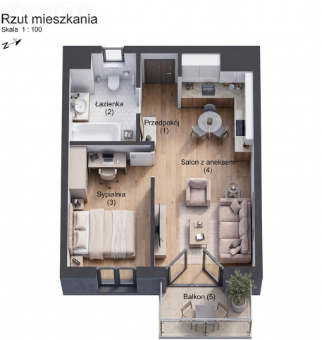 Mieszkanie Sprzedaż Gliwice Jerzego Bajana 2