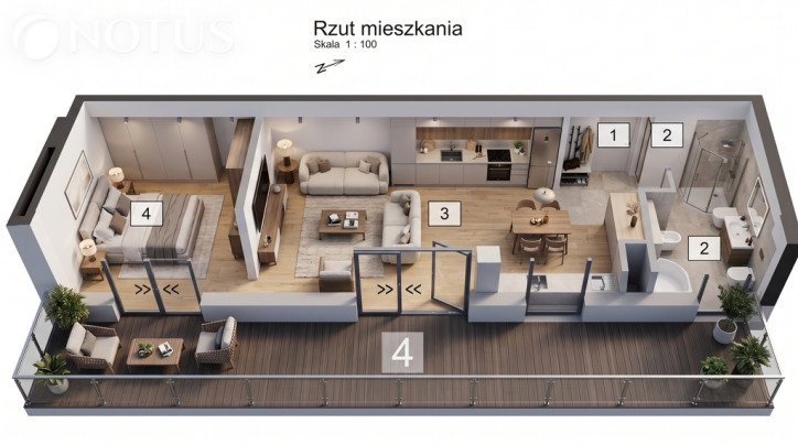 Mieszkanie Sprzedaż Gliwice Łabędy Jerzego Bajana 2